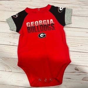 3/6 month University of Georgia onesie and bib. NWOT